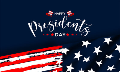 President's Day Background Design. Banner, Poster, Greeting Card. Vector Illustration