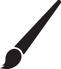 illustration of a brush icon for painting
