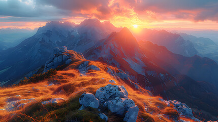 Dawn of Wonder Breathtaking Mountain Landscapes