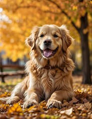 Smiling Dog Enjoying Nature