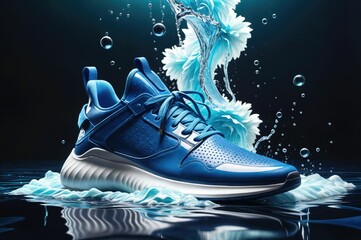lue, Sneakers, running shoes, studio shot - Powered by Adobe