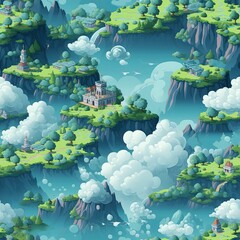 Fantasy seamless pattern