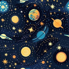 Kids seamless pattern