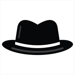 cap flat icon outline in the style of simple vector