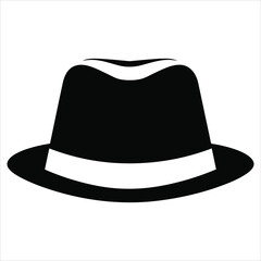 cap flat icon outline in the style of simple vector