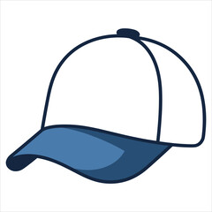 cap flat icon outline in the style of simple vector