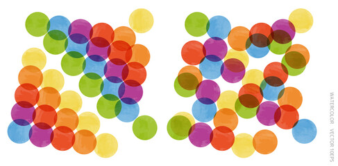 水彩のカラフルな背景にも使えるベクターイラスト