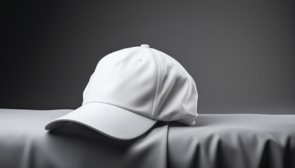 a white baseball cap, generative ai