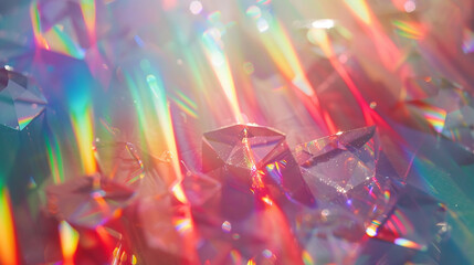 uma sobreposição de fundo de luz de arco-íris completo de prisma