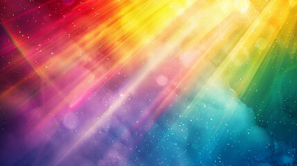 uma sobreposição de fundo de luz de arco-íris completo de prisma