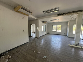 old house in the city, abandoned home indoor