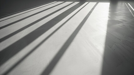 Obraz premium linhas sombras fortes em um fundo branco