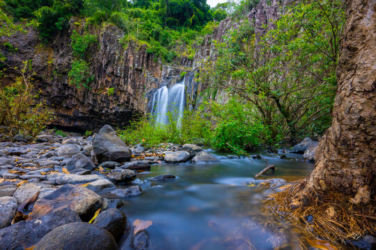Hom Vuc water fall in  Van Hoa plateau , Phu Yen province, Viet Nam 