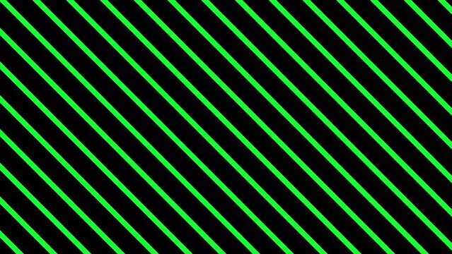 Neon green diagonal stripes on black background, vibrant geometric line pattern, modern abstract motion graphic background