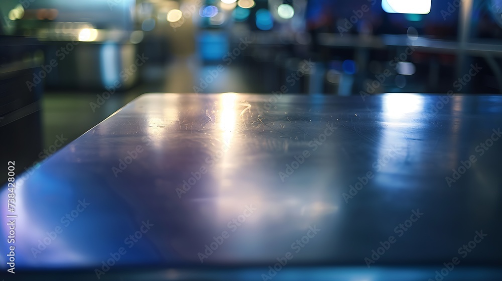 Poster table top counter bar restaurant background : generative ai
