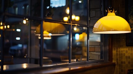 night cafe windows : Generative AI