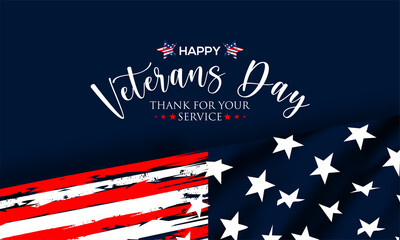 Happy Veterans Day United States of America background vector illustration , Honoring all who served