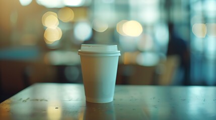 Coffee Shop Blurred background : Generative AI