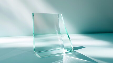 Acrylic brochure holder isolated on white : Generative AI