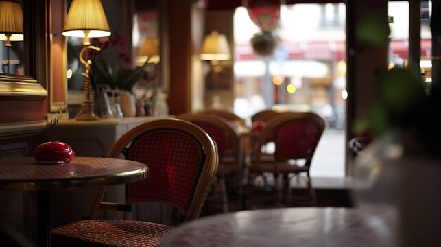French cafe in Paris : Generative AI