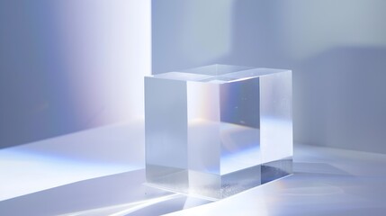 ACRYLIC BLOCK SOLID SQUARE PERSPEX ACRYLIC BLOCK Clear Acrylic Square Block for Product Photography Prop or as Retail Display Prop Stand Transparent Pedestal for Window Dressing Counte : Generative AI