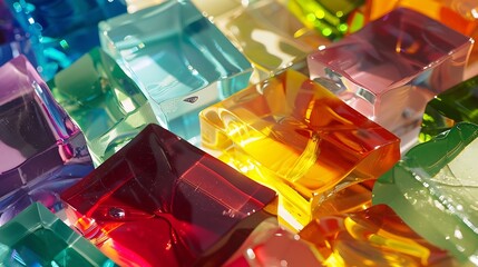 Colourful Glass Samples Kitchen Splashback samples : Generative AI