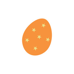 Beautiful Easter egg on white background