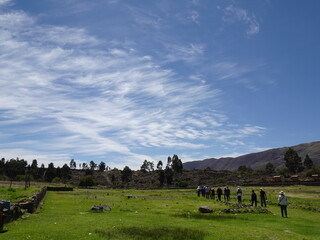 [Peru] Scenery of the grasslands in Raqchi ruins (San pedro District)