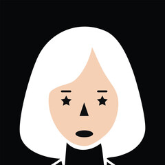 Woman abstract character vector illustration.	 - 738435210