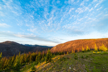Sunrise Over Beautiful Ridges