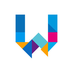 Monogram W design vector logo. Monogram initial letter mark W logo design. Monogram design vector logo. Monogram initial letter mark W logo design. Simple W monogram. Monogram W design logo