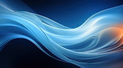 Obraz premium background with blue waves concept for wallpaper or banner and poster background