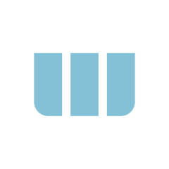 Monogram W design vector logo. Monogram initial letter mark W logo design. Monogram design vector logo. Monogram initial letter mark W logo design. Simple W monogram. Monogram W design logo