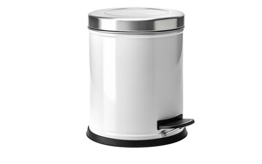 Trash Can Scene Isolated on Transparent Background PNG.