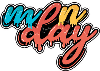 hand drawn illustration of a graffiti