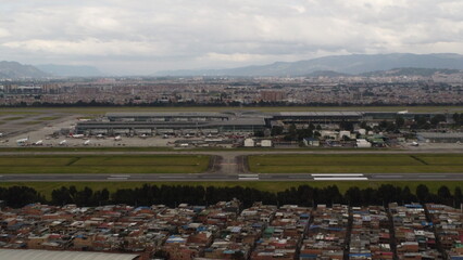 
Bogotá streets, skies and buildings taken from above