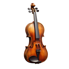 Fototapeta na wymiar Isolated Elegant Violin, Ensuring a Sophisticated Appearance in Music Designs