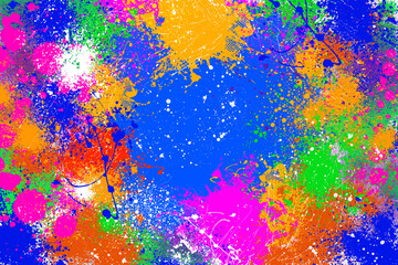 colorful paint splash effect