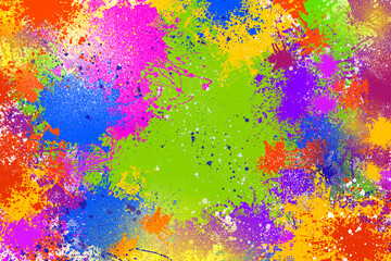 colorful paint splash effect