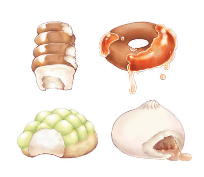Half-baked snack bread