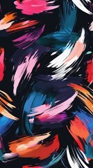Abstract colorful brushstrokes background . Vertical background 
