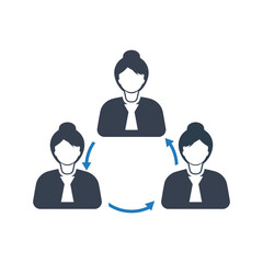 Business teamwork icon