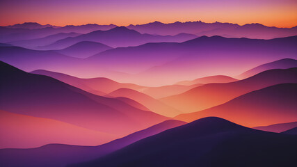 Sunset orange and the ending point is a deep purple