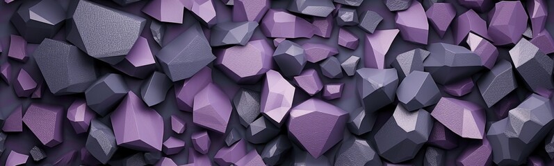 Chrcoal lavender color shapes background . Banner