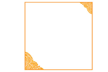 Obraz premium Golden Ornament Frame Border Vector Design For Decoration Element