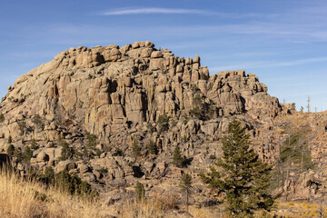 Rocky hill cliffs