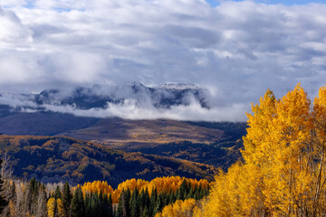 Autumn Colorado mountain view 