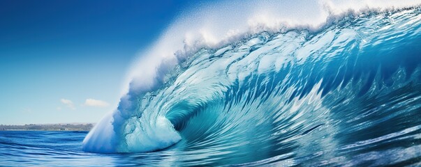 Fototapeta na wymiar Clear ocean wave