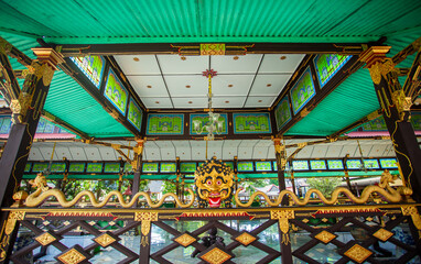 Jogjakarta, Indonesia-11-17-2023: Kalamakara, the god of repelling evil in the Jogja Palace. The...
