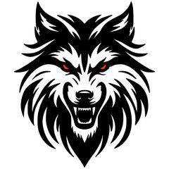 Wolf head silhouette